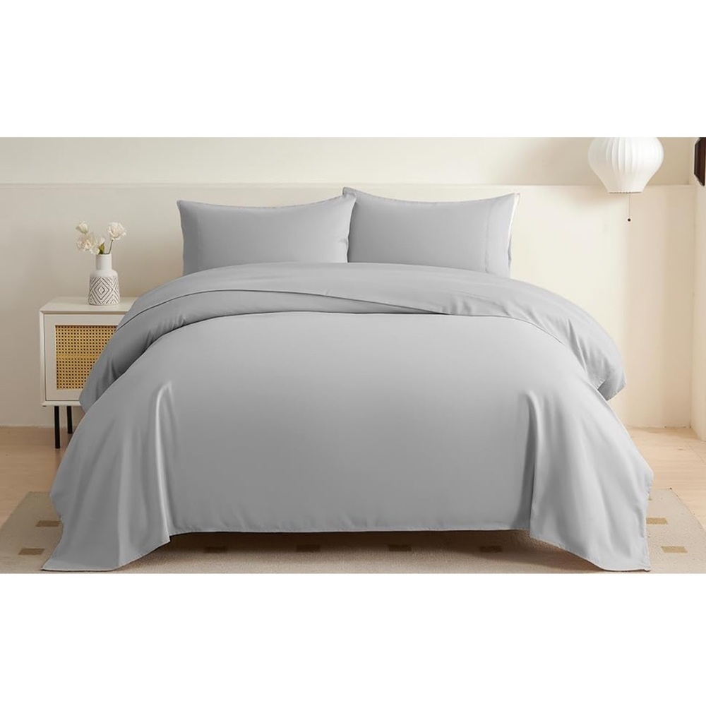 Bed Sheet Set, Extra Soft/Comfy/Shrinkage&Fade Resistant/Easy care - Picture 1 of 5